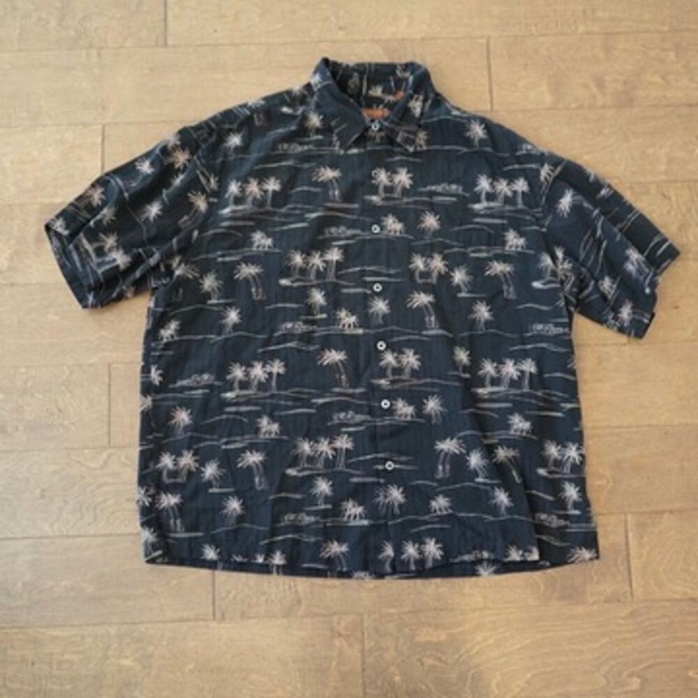 Tori Richards Short Sleeve Button Closure Hawaiian Shirt Blue Mens Size 2XL